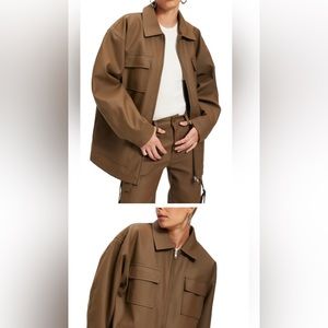 Good American better than leather oversized jacket